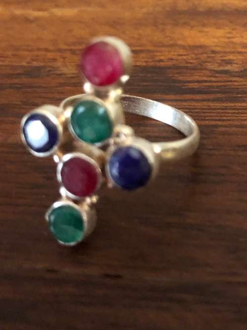Fabulous 925 Sterling Silver Gemstone Ring