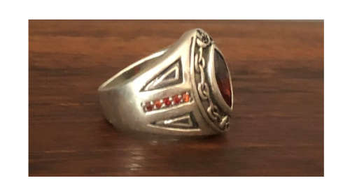 Attractive 925 Sterling Silver Imported Gemstone Ring