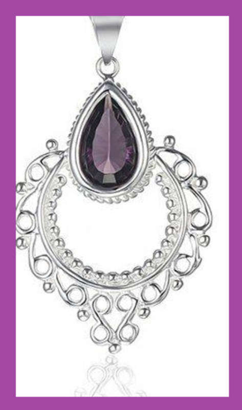 925 Silver Amenthyst Pendant