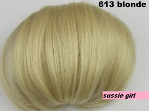 Hair Bun wig Extension Hairpiece Bun Chignon  ( BLONDE) 613