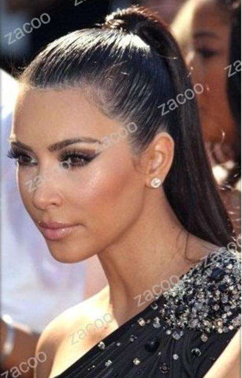 24(60cm)  Straight Ribbon Ponytail Hair Extersion BLOND 613 #