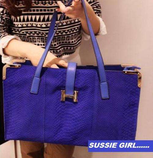 Newly Imported  Blue  Handbag
