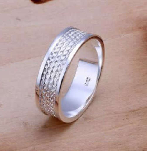 @@@@ STUNNING UNISEX 925 STERLING SILVER UNISEX WEDDING RING @@@@