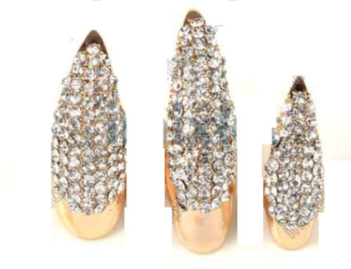 **** HIGHLY INDIVIDUAL !!AND DEFENITLY ONE OF A KIND DRESS  NAIL RING ****