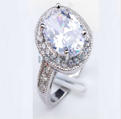 @@@@ ROUND CUT 925 STERLING SILVER ENGAGEMENT RING @@@@