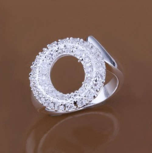 @@@@ SEXY AND PETITE 925 STERLING SILVER CIRCLE OF LOVE RING @@@@