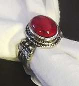 @@@@ AMAZING RED GEMSTONE RING @@@@