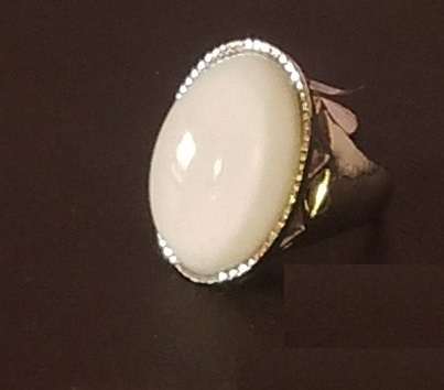 @@@@ MOONSTONE DRESS RING SET IN 925 SILVER @@@@