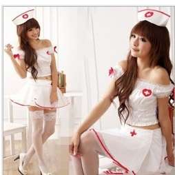 Sexy Lingerie Nurses Outfit Dress+G String Sleepwear or Underwear