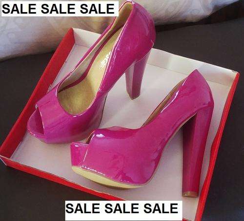 Pink Peeptoe Platforms