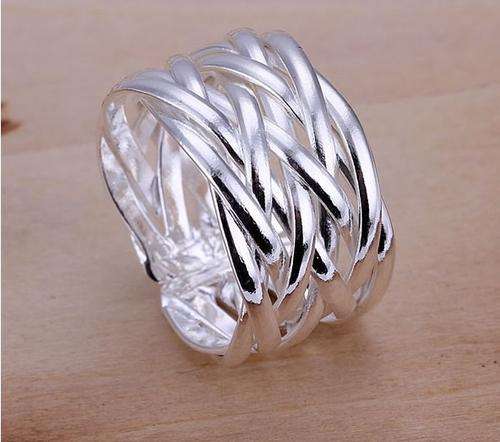 .925 STERLING SILVER WOVEN RING
