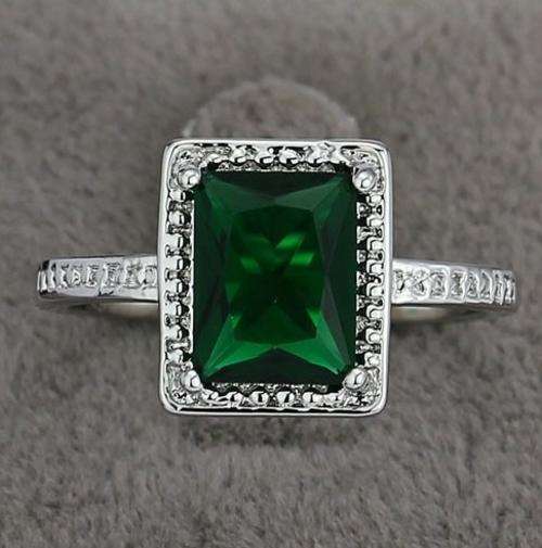DEFINITELY ONE OF A KIND PERIDOT CZ RING!!!