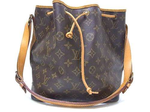 Louis Vuitton Petit Noe Monogram Shoulder HandBag Drawstring Crossbody
