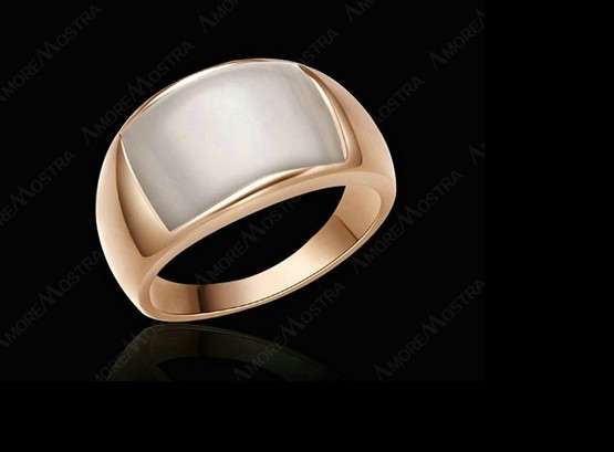 NATURAL OPAL ROSE GOLD RING # SIZE 9