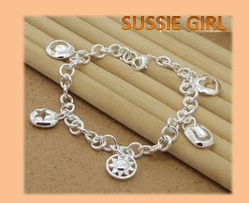 SEXY AND SASSY SILVER CHARM BRACELET