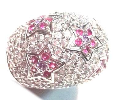 AWESOME KUNZITE CARVED IN 925 SILVER RING #SIZE 8