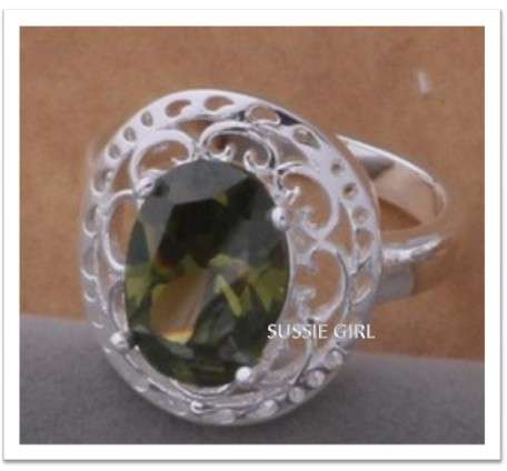 Elegant Style Genuine Austrian Crystal Ring #Size 8