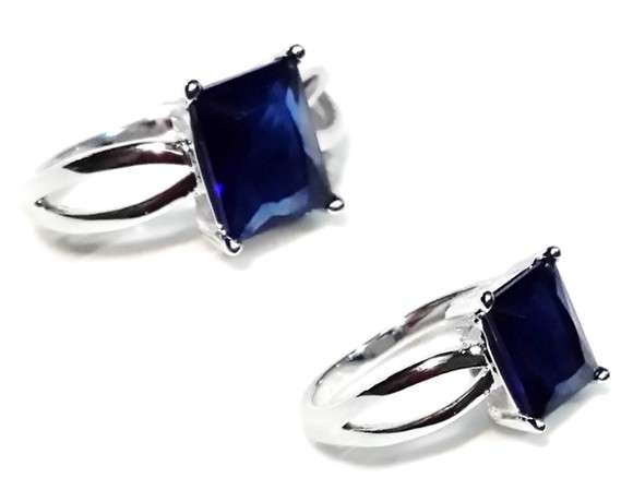 High Fashion 18ct Platinum Rolled Gold Ring #Size 7