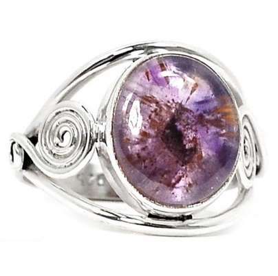 Impressive and High Quality  Solid 925 Sterling Silver Gemstone Ring #Size 8