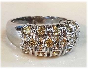 Fascinating Handcrafted and Diamond Ring Set 925 Silver #Size 9.5