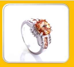 The shape/cut-style of this Citrine is Round Facet Stylish and Elegant in 925 Silver #Size 7