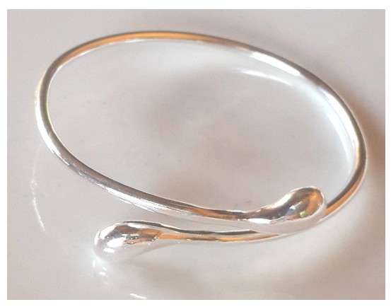 Impressive and Quality 925 Sterling Silver Detailed Cuff Bangle