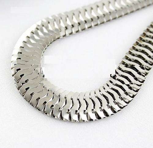TIMELESS ELEGANCE with this 925 Sterling Silver Plated Fish Bone Necklace