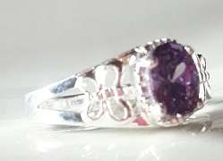 ## Marvelous ## Cr. Purple Diamond Ring # Size 7