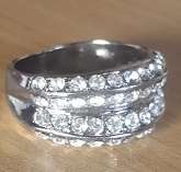 Diamond Impression Wedding Ring # Size 9