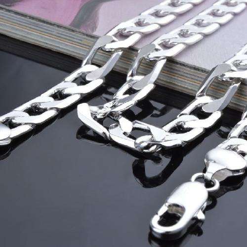 **Attractive** Imported Solid 925 Sterling Silver Filled Unisex Chain