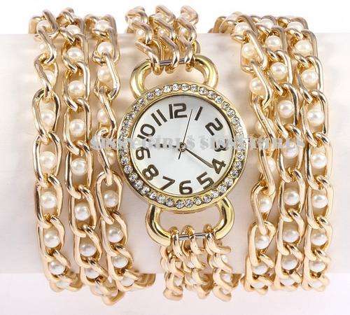 --Something New Something Different-- Woman's Handmade Pearl Watch--