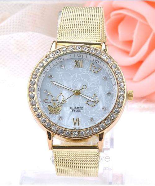 -- Radiant -- New Arrival -- Eye Catching -- 18ct Yellow Rolled Gold Woman's Watch