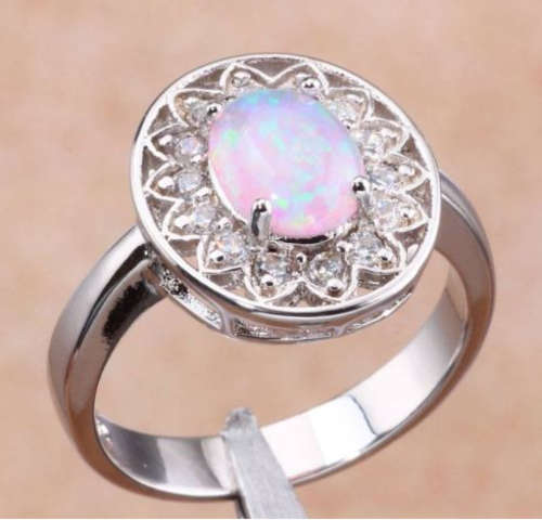 Ravishing - Fire Opal - Charmingly Set in 925 Sterling Silver Ring