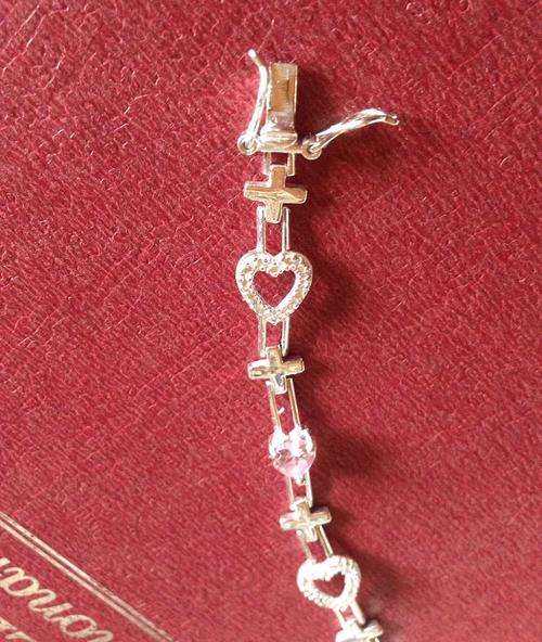 Petite Yet Sexy Genuine  925 Sterling Silver Tennis Bracelet