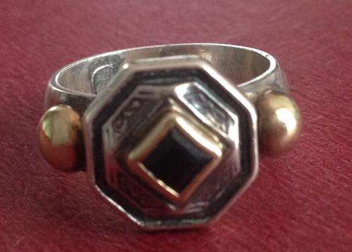 Imported Genuine 925 Sterling  Silver Black Onyx Ring
