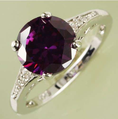 (3.6gr.) Purple Green MYSTIC Fire Topaz Solitaire Gemstone Ring **Size 7/8/9