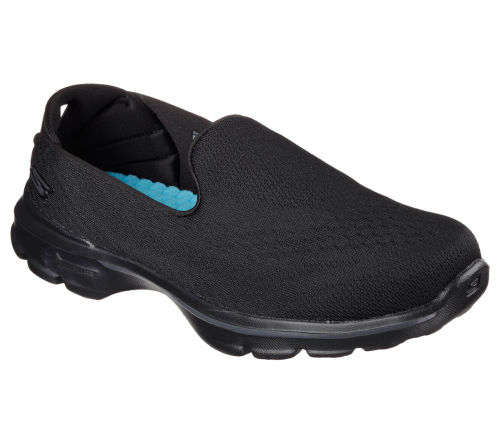 Original SKECHERS - Go Walk 3 Dominate Black - Sizes 3, 4, 5, 6, 7