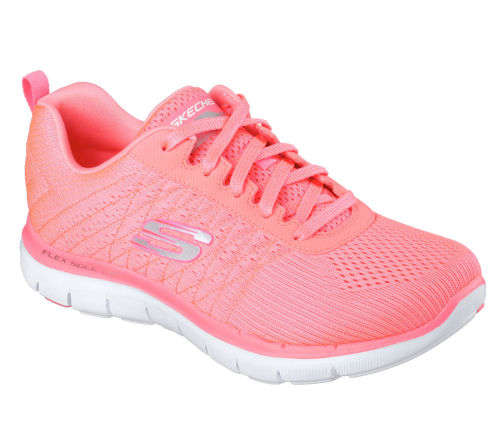 Original SKECHERS - Flex Appeal Break Free - Coral - Sizes 6, 7, 8