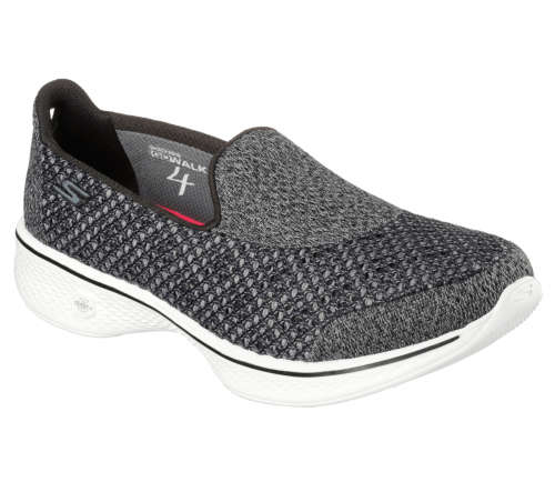 Original SKECHERS - Go Walk 4 Kindle (Black/White) - Sizes 5, 6, 7