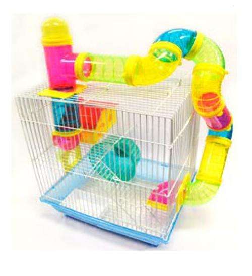 Hamster Cage with Pipes