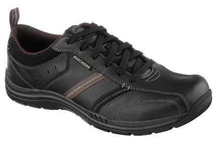 Original SKECHERS - Expected Devention Black/Tan - Sizes 8, 9, 10, 11