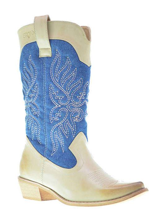 Original BRONX WOMAN - Westee Nude / Denim - Sizes 4, 5, 7, 8