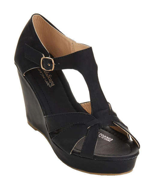 Ladies WEDGE Heels Black - Sizes 3, 4, 5, 6, 7
