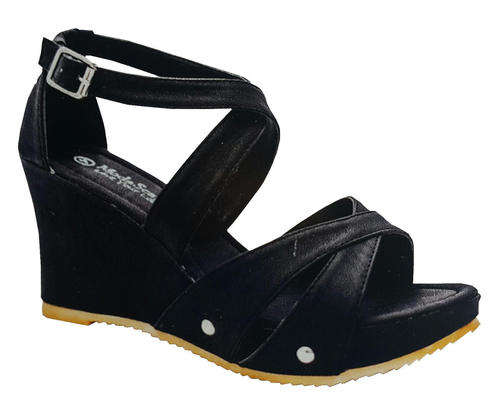 Moda Scapa Wedges - Black - Sizes 3, 4, 6, 7, 8