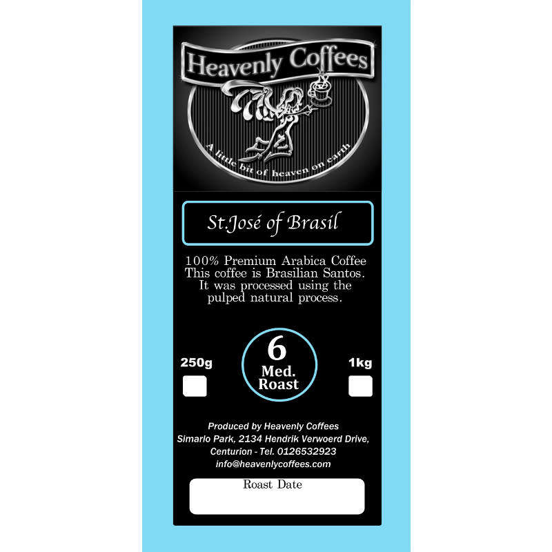St Jose of Brazil Medium Roast - 1kg Filter Ground