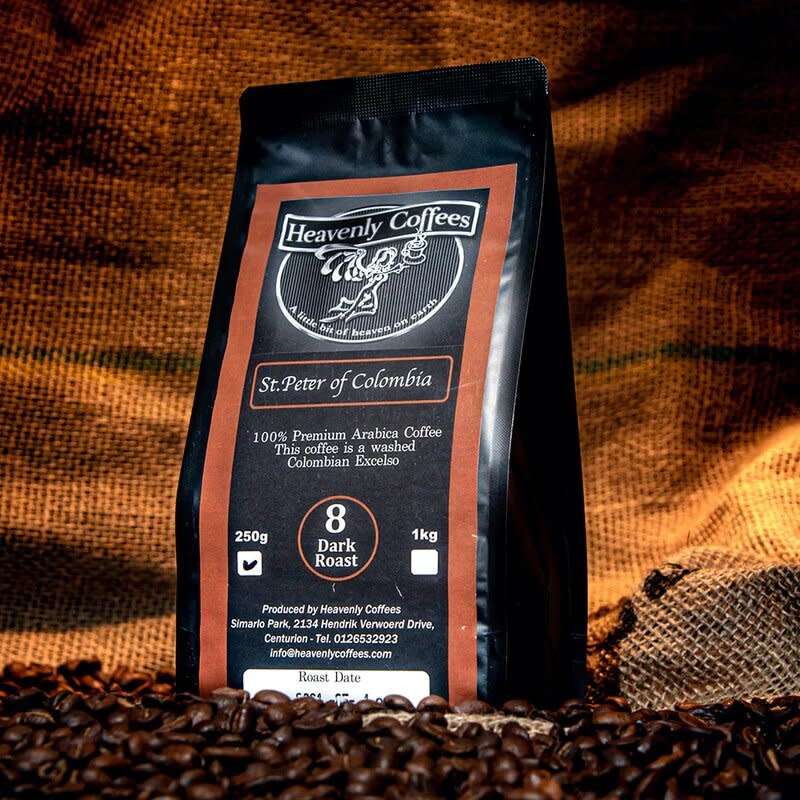 St Peter of Columbia Dark Roast - 250g Plunger Ground