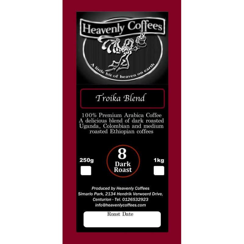 Troika Blend Dark Roast Coffee - 1kg Filter Ground
