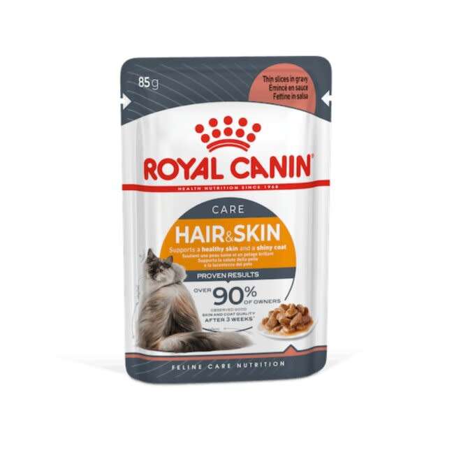 Royal Canin Hair and Skin Pouches - 12x85g