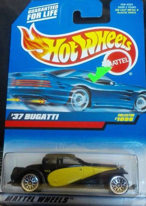 Diecast Hotwheels '37 Bugatti (black)
