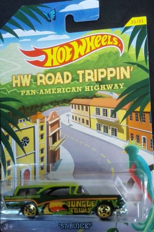 Diecast Hotwheels Road Trippin'  '57 Buick 9green)